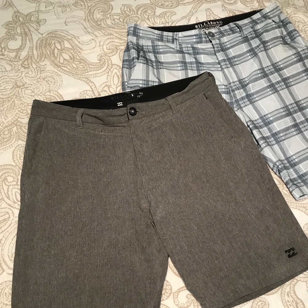 Bundle two pairs of men’s Billabong shorts